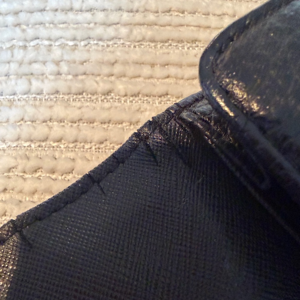 Michael Kors Fulton Continental Black Pebbled Leather Wallet 8x4 - Picture 12 of 12